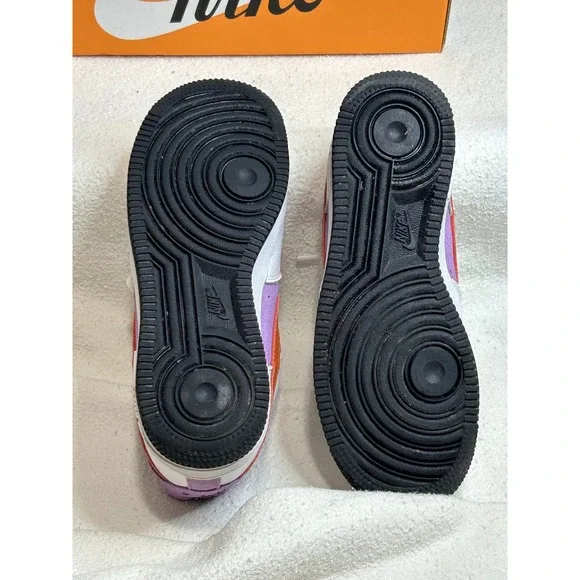 Nike Air Force 1 Low HTX RCK Black White Orange Purple Sneakers - Size 5 - Picture 6 of 6